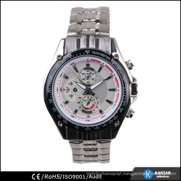 luxury man watch, quartz stainless steel back watch